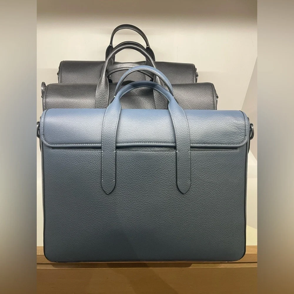NWT！COACH SULLIVAN PORTFOLIO BRIEF (COACH C9875) GUNMETAL/DENIM fast shipping